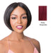 100% Brazilian Human Hair Swiss Lace Front Wig,Burgundy