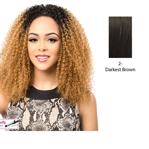 Synthetic Half Wig Asta,Darkest brown