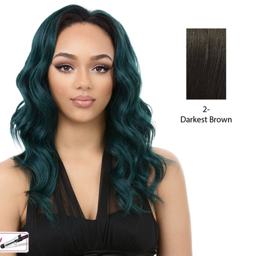 Synthetic Half Wig Aw Dallas Girl,Darkest brown
