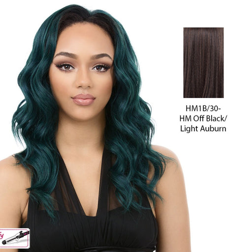 Synthetic Half Wig Aw Dallas Girl,Highlight mix off black/light auburn