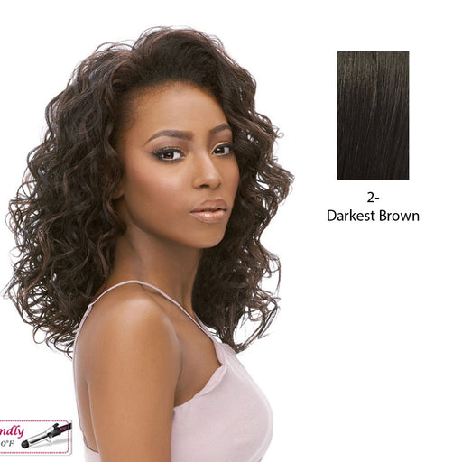 Synthetic Hair Half Wig Aw Ny Glam,Darkest brown
