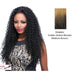 Synthetic Half Wig Africa,Blend of golden amber blonde and medium brown