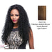 Synthetic Half Wig Africa,Streaked blend of medium brown, strawberry blonde, and light auburn