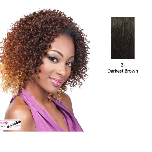 Synthetic Half Wig Ali,Darkest brown