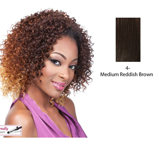 Synthetic Half Wig Ali, Dark brown