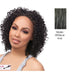 Futura Synthetic Half Wig Audrey,Two tone mix of off black with 15% gray roots and gray tips