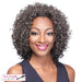Futura Synthetic Half Wig Audrey,Two tone mix of darkest brown with 5% gray roots with gray tips