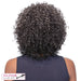 Futura Synthetic Half Wig Audrey,Two tone mix of darkest brown with 5% gray roots with gray tips