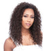 Synthetic Half Wig Care Free,Medium brown base with light auburn highlights