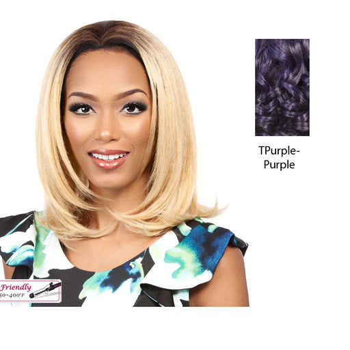 Synthetic Futura Half Wig Coloma,T PURPLE