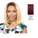 Synthetic Futura Half Wig Coloma,Two tone off black/burgundy