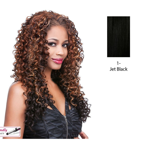 Iron Friendly Hw Half Wig Denise,Black