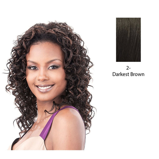 Premium Quality Hw Half Wig Ebony,Darkest brown