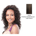Premium Quality Hw Half Wig Ebony,Medium brown base with light auburn highlights