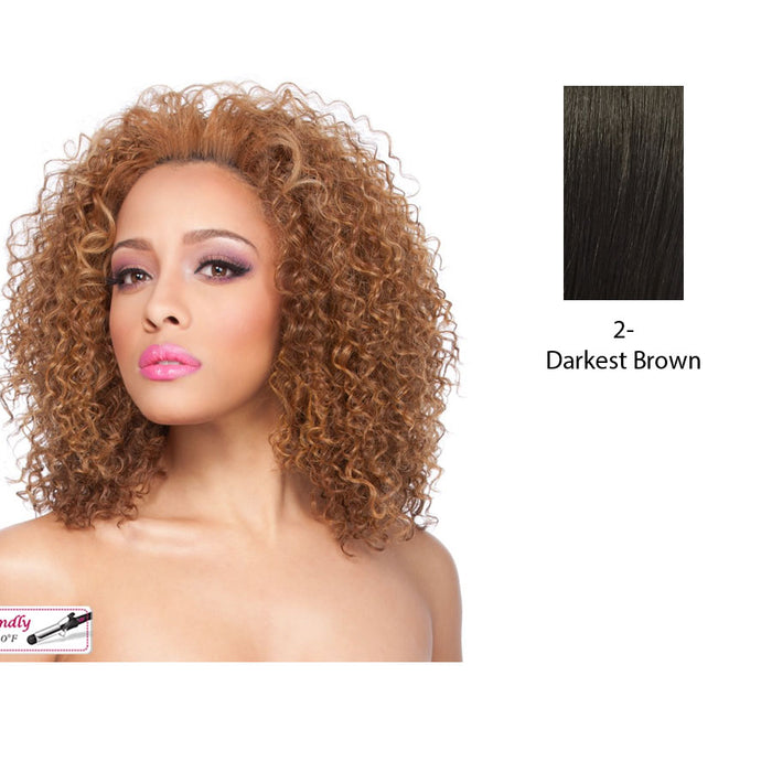 Futura Synthetic Half Wig Ellie,Darkest brown