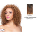 Futura Synthetic Half Wig Ellie,Two tone frost blend of dark auburn layer over dark honey blonde bottom