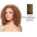 Futura Synthetic Half Wig Ellie,Streaked blend of medium brown, strawberry blonde, and light auburn