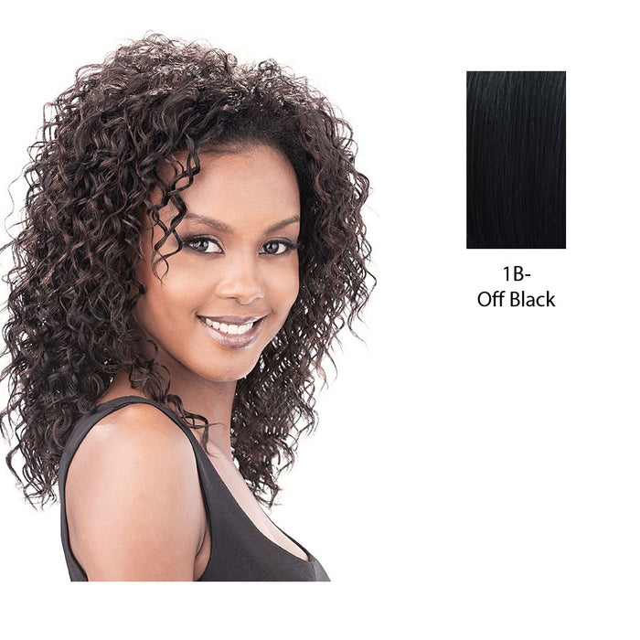 Premium Quality Half Wig Fame,Off black