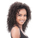Premium Quality Half Wig Fame,Off black base with dark auburn highlights