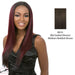 Iron Friendly Half Wig Favor,Mix of darkest brown and medium brown