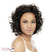 Synthetic Half Wig Grace,Off black base with dark auburn highlights