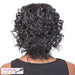 Synthetic Half Wig Grace,Two tone mix of off black with 15% gray roots and gray tips