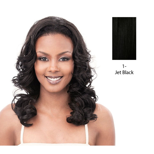 Synthetic Half Wig Isabel,Black