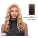 Iron Friendly Synthetic Wavy Half Wig Jasmine,Medium brown base with strawberry blonde highlights