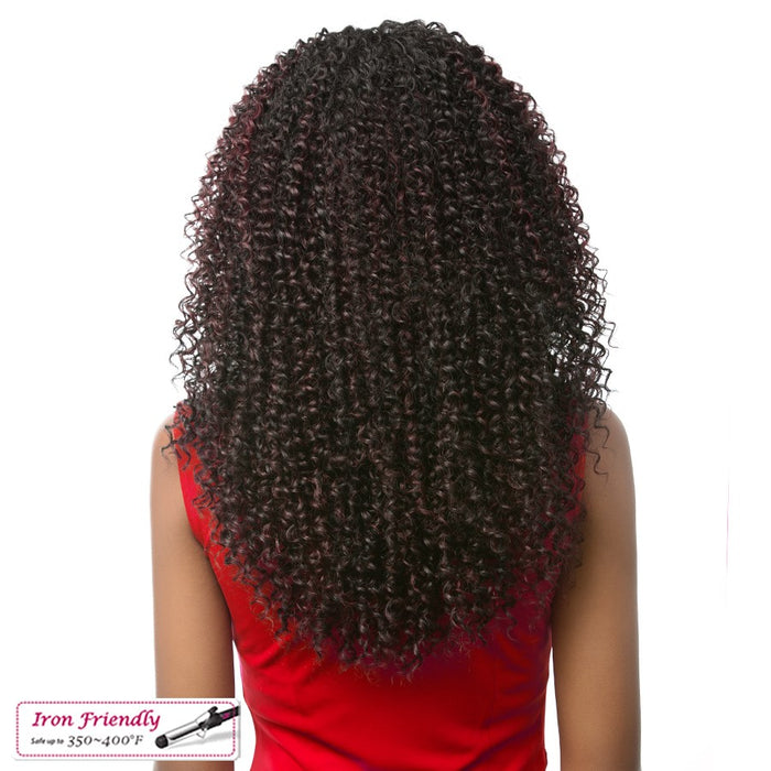 Mirabell Synthetic Premium Long, Curly Texture Half Wig,HL1B/99J
