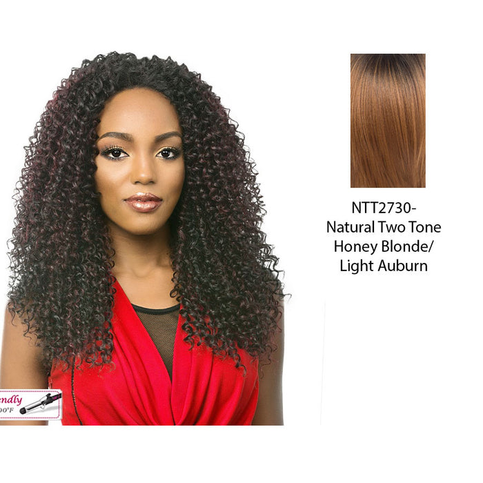 Mirabell Synthetic Premium Long, Curly Texture Half Wig,NTT2730