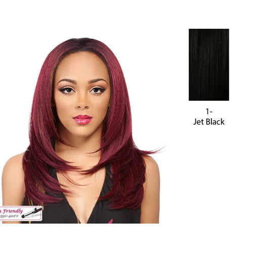 Synthetic Hair Half Wig Long Layered Bounce Curl Nenet,Black