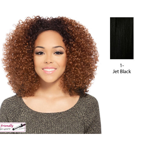Hw Poet Futura Medium Synthetic Half Wig,Black