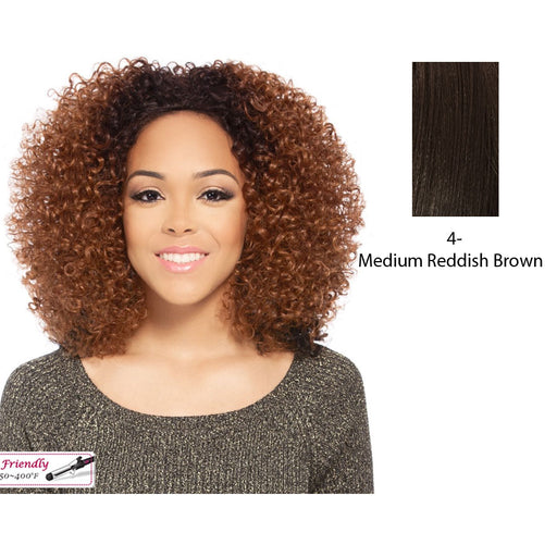 Hw Poet Futura Medium Synthetic Half Wig,Dark brown