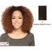 Hw Poet Futura Medium Synthetic Half Wig,Dark brown