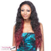 Futura Synthetic Half Wig Long Wavy High Heat Resistant Runaway,Two tone frost blend of dark wine layer over deep burgundy bottom