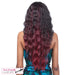 Futura Synthetic Half Wig Long Wavy High Heat Resistant Runaway,Two tone frost blend of dark wine layer over deep burgundy bottom
