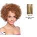 Sonie Heat Friendly Synthetic Half Wig,Two tone frost blend of strawberry blonde layer over with honey blonde bottom