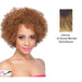 Sonie Heat Friendly Synthetic Half Wig,Two tone frost blend of dark auburn layer over honey blonde bottom