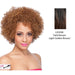 Sonie Heat Friendly Synthetic Half Wig,Two tone frost blend of dark brown layer over light golden brown bottom
