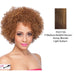 Sonie Heat Friendly Synthetic Half Wig,Streaked blend of medium brown, strawberry blonde, and light auburn
