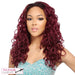 Iron Friendly Half Wig Stacy,Two tone off black/burgundy