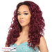 Iron Friendly Half Wig Stacy,Two tone off black/burgundy