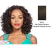 Iron Friendly Half Wig Tam,Mix of darkest brown and medium brown