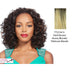 Iron Friendly Half Wig Tam,Dark brown roots with a blended mix of strawberry blonde and platinum blonde