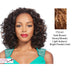 Iron Friendly Half Wig Tam,Mix of dark brown, strawberry blonde, light auburn, and bright pumpkin gold