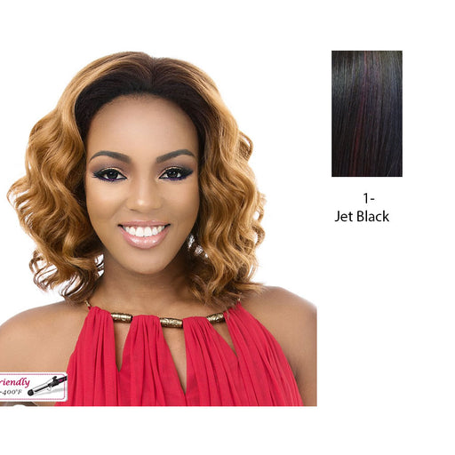 Synthetic Hair Half Wig Tullia,Black