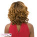 Synthetic Hair Half Wig Tullia,Two tone off black/strawberry blonde/light auburn
