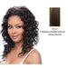 Hw Paula Perfect Curls Half Wig Iron Friendly,Medium brown base with strawberry blonde highlights