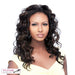 Futura Half Wig Penny,Off black base with light auburn highlights