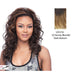 Half Wig Regina Medium To Big Curls Half Wig Iron Friendly,Two tone frost blend of dark auburn layer over honey blonde bottom